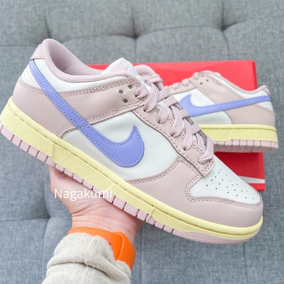 Nike Shoes - 🐰 Nike dunk low white pastel pink shoes (cherry blossom)